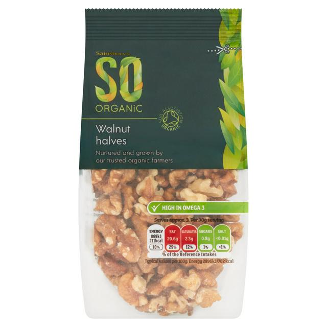 Sainsburys Walnut Halves, SO Organic 100g