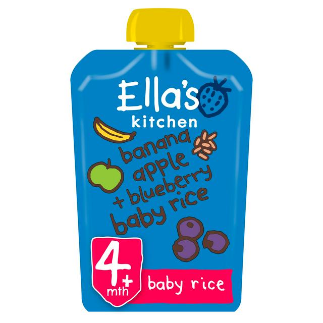 Ella's Kitchen Organic Bluberries, Apples, Bananas and Vanilla Baby Pouch 4+ Months 120g