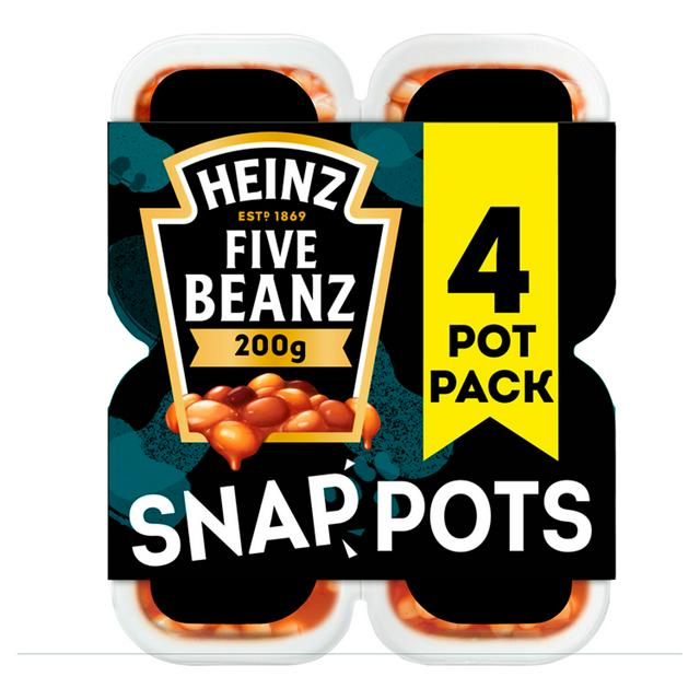 Heinz Five Beans Snap Pots 4x200g