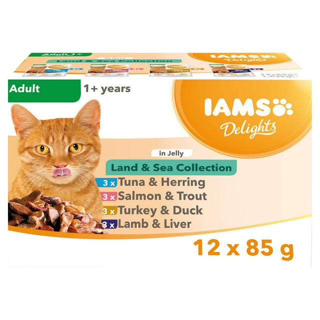IAMS Delights Land & Sea Selection In Jelly 12x85g
