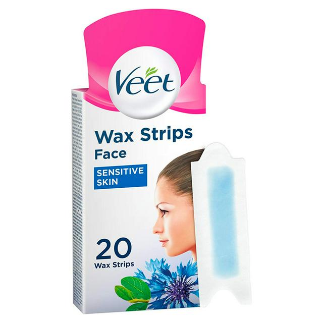 Veet Hair Wax Strips Face for Sensitive Skin x20 | Sainsbury's