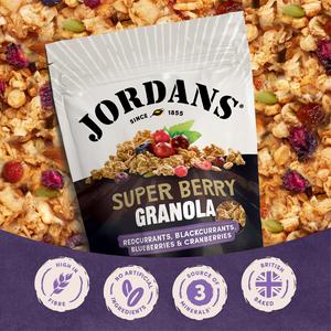 Jordans Super Berry Granola Breakfast Cereal 500g - gallery image 3