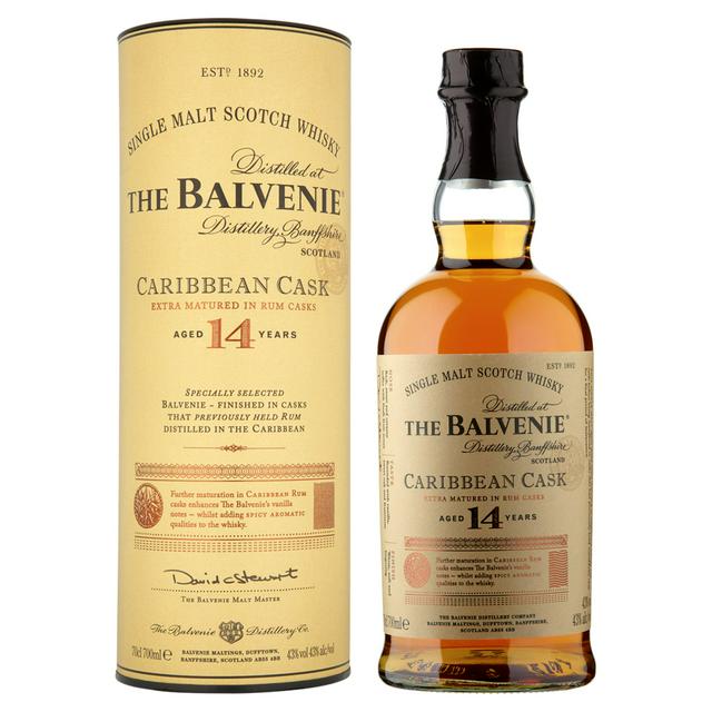 The Balvenie 14 YO Caribbean Cask Whisky 43% vol. 0,70l