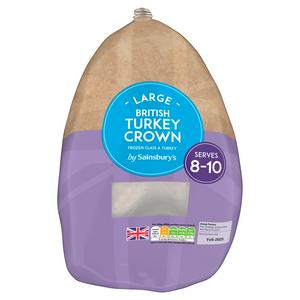 Sainsbury's Large Whole Basted British Frozen Turkey 5.3kg-6.9kg