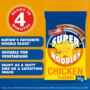 Batchelors Super Noodles, Chicken & Mushroom 90g - gallery image 2