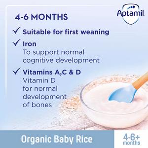 Aptamil Organic Baby Rice 100g 4.6+ Months - gallery image 2