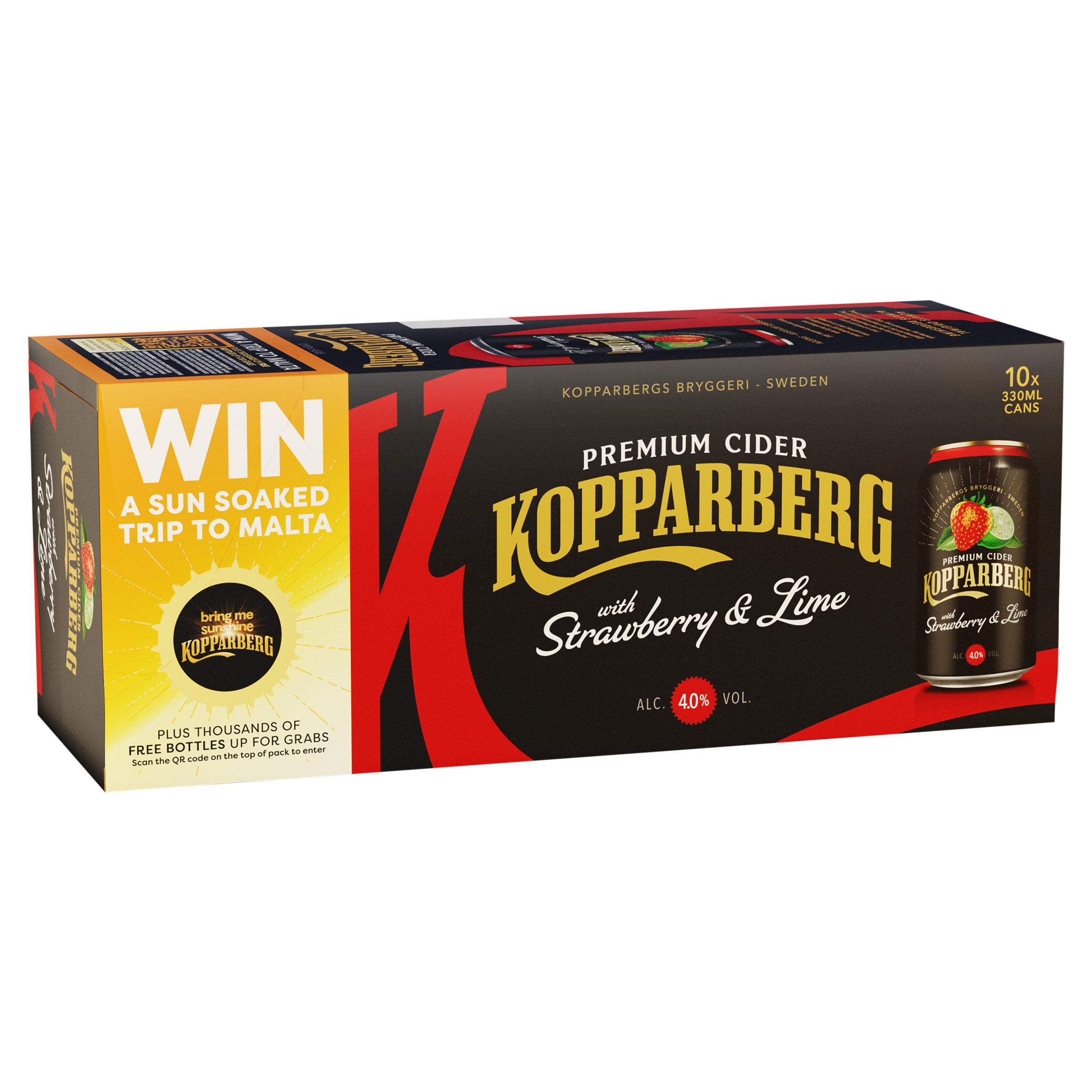 Strawberry & Lime Infused Apple Cider 10x330ml