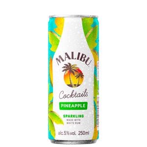 Malibu Coconut Rum & Pineapple Pre-Mixed Can 250ml - gallery image 5