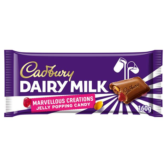 Cadbury Dairy Milk Chocolate Marvellous Smashables Jelly Popping Candy 180g