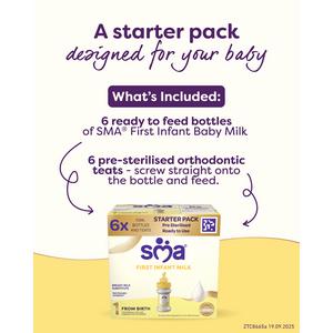 SMA First Infant Baby Milk from Birth 6 x 70ml (420ml) - gallery image 2