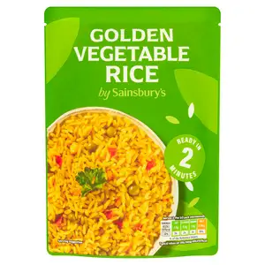 Sainsbury's Microwave Rice Golden Vegetable 250g