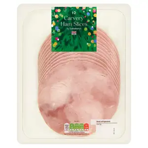 Sainsbury's British Cooked Carvery Ham Slices x12 375g