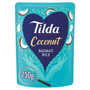 Tilda Microwave Rice Coconut Basmati 250g