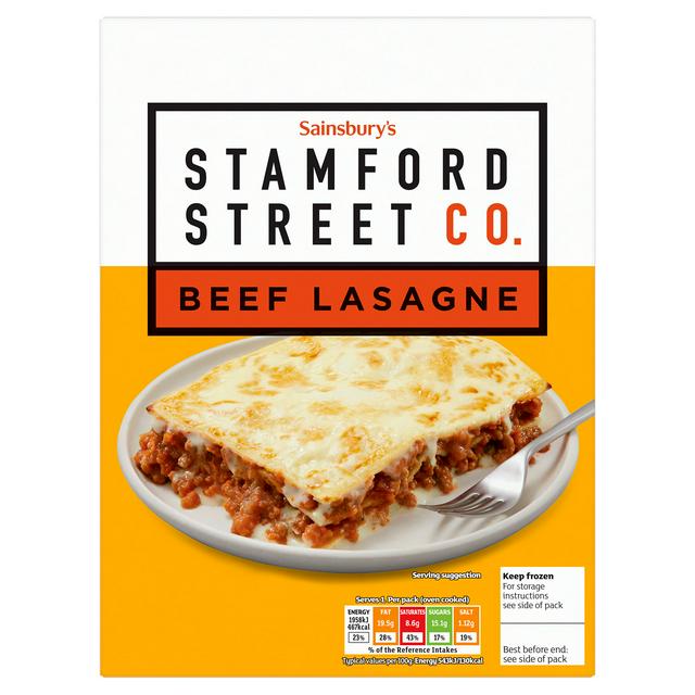 Stamford Street Co . Beef Lasagne Ready Meal For 1 400g