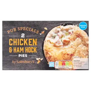 Sainsbury's Chicken, Ham Hock & Leek Pies x2 400g