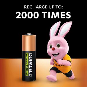 Duracell Rechargeable AA 1300mAh Batteries, pack of 4 - gallery image 3