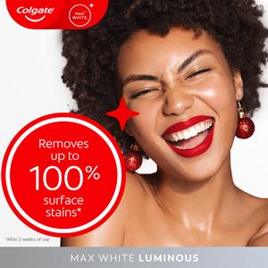 Colgate Max White Luminous Teeth Whitening Toothpaste 75ml - gallery image 2