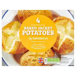 Sainsbury's Baked Jacket Potatoes x4 800g