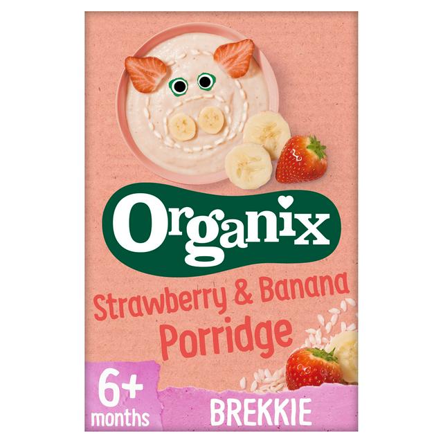 Organix Strawberry & Banana Porridge 6m+ 120g