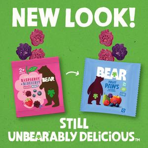 BEAR Paws Fruit Shapes Strawberry & Apple Multipack 5x20g - gallery image 2