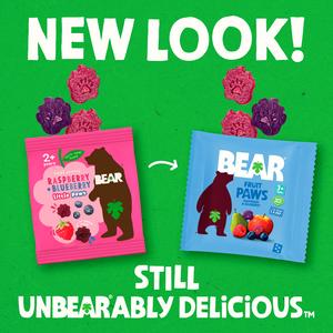 BEAR Paws Fruit Shapes Apple & Blackcurrant Multipack 5x20g - gallery image 2
