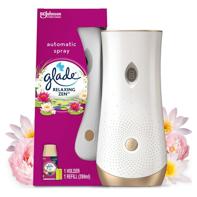 Glade Automatic Spray Holder & Refill Air Freshener Sandalwood & Jasmine  269ml