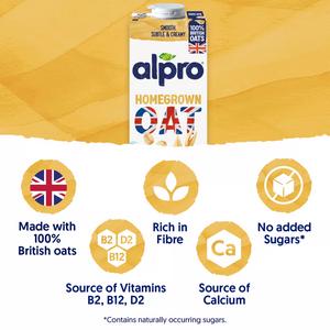 Alpro 1L Original Long Life Dairy Free Oat Drink - gallery image 2