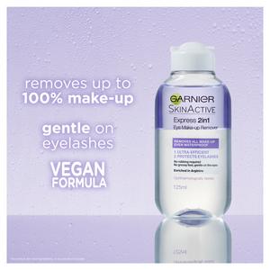 Garnier Skin Naturals 2 In 1 Eye Make-Up Remover 125ml - gallery image 3