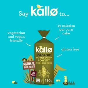 Kallo Lightly Salted Corn Cakes 130g - gallery image 2