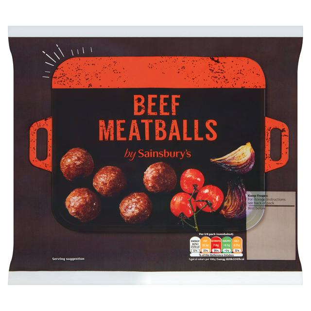 Sainsburys Beef Meatballs 500g