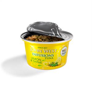 John West Lemon & Thyme No Drain Tuna Infusions 80g - gallery image 2