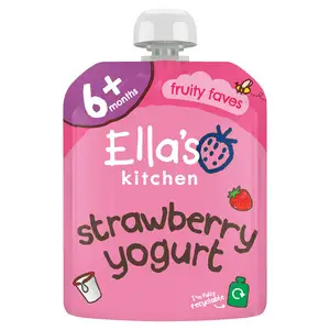 Ella's Kitchen Organic Strawberry Greek Style Yoghurt Baby Food Pouch 6+ Months 90g