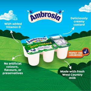Ambrosia My Mini 6 x 55g Custard Lunchbox Snack Pots - gallery image 3