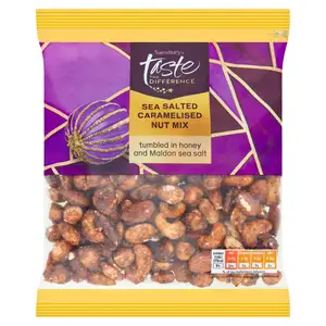 Sainsbury's Sea Salted Caramelised Nut Mix, Taste the Difference 225g