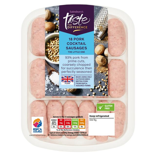 Taste the Difference Sainsbury's British Pork Cocktail sausages, Taste the Difference x18 270g