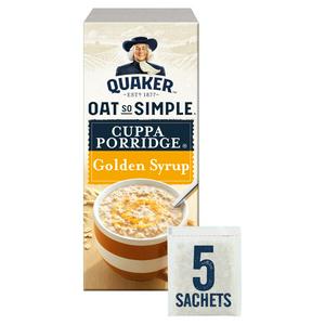 Quaker Oat So Simple Golden Syrup Cuppa Porridge Sachets 5x55 7g Sainsbury S