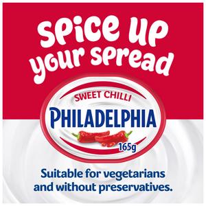 Philadelphia 165g Sweet Chilli Soft Cream Cheese Tub - gallery image 2