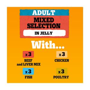 Pedigree Adult Wet Dog Food Pouches Mixed In Jelly 12x100g - gallery image 6