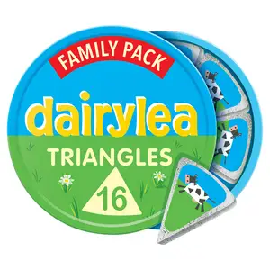 Dairylea Cheese Spread Triangles Pack x16 250g