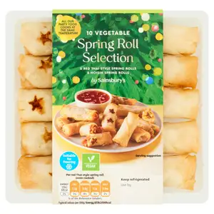 Sainsbury's Vegetable Spring Roll Selection x10 210g