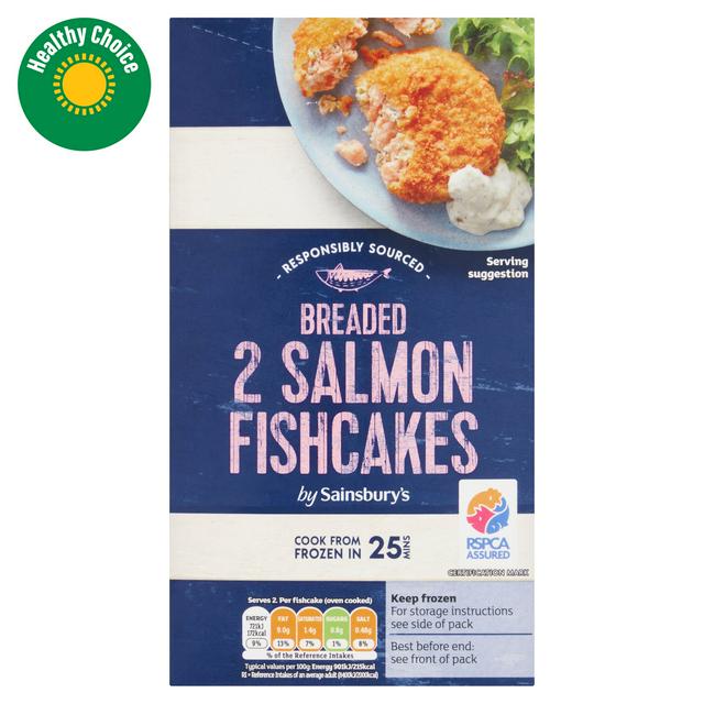 Sainsburys Atlantic Salmon Fishcakes x2 170g