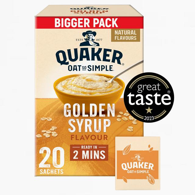 Quaker Oat So Simple Golden Syrup Porridge Sachets 18x36g