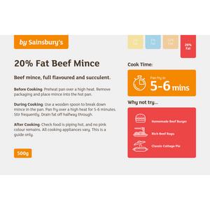 Sainsbury's British or Irish 20% Fat Beef Mince 500g - gallery image 2