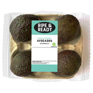 By Sainsbury’s 4 Small Ripe & Ready Avocados