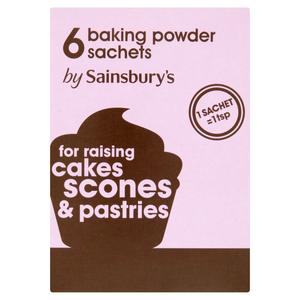Sainsbury's Baking Powder Sachets 6x5g 30g