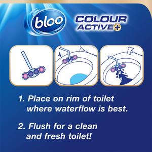 Bloo Colour Active Fresh Flowers Toilet Rim Block 50g - gallery image 4