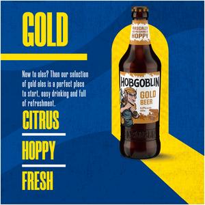 Hobgoblin Gold Ale Beer Bottle 500ml - gallery image 2