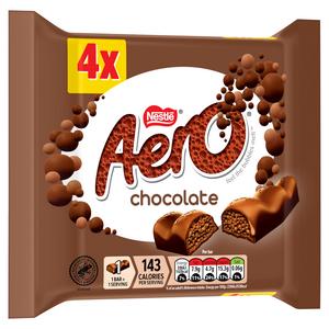 Aero Bubbly Milk Chocolate Bar Multipack Multipack x4 27g - gallery image 2