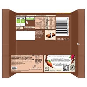 Aero Bubbly Milk Chocolate Bar Multipack Multipack x4 27g - gallery image 3