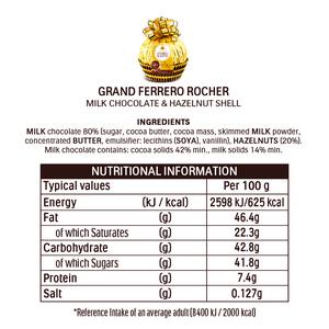 Ferrero Rocher Grand 125g Milk Chocolate with Hazelnut Pieces Box - gallery image 5